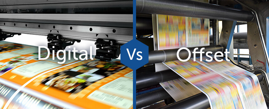 Digital printing vs offset printing, side by side comparison